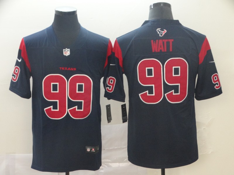 Men's Houston Texans J.J. Watt #99 Navy Jersey